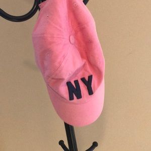 pink ny baseball hat